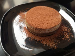 Raw vegan tiramisu at REVIV in Malaga