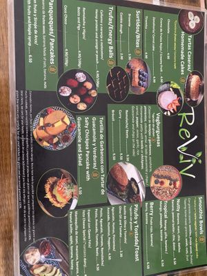 Menu  at REVIV in Malaga