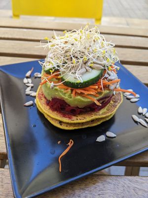 Savoury pancake at REVIV in Malaga