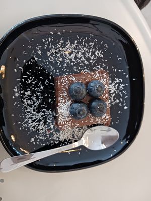 The brownie at REVIV in Malaga