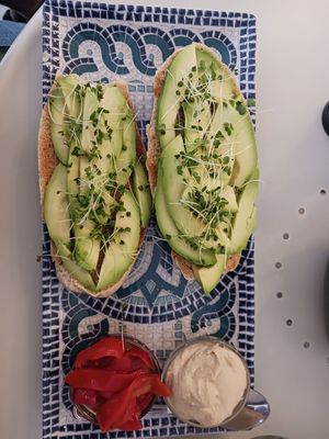 The avocado pitufo at REVIV in Malaga