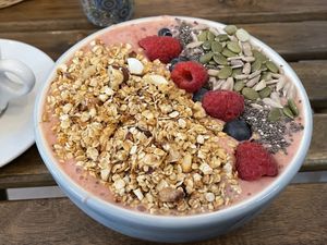 Berry smoothie bowl  at REVIV in Malaga