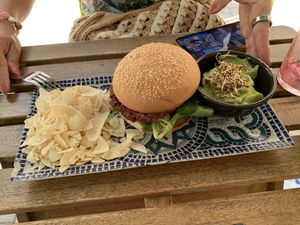 Beet & Lentil Burget  at REVIV in Malaga