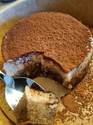 Tiramisù cake at REVIV in Malaga