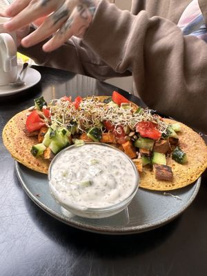 Savory pancakes  at REVIV in Malaga