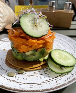 Salty pancakes  at REVIV in Malaga