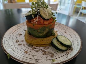 Savoury pancakes at REVIV in Malaga