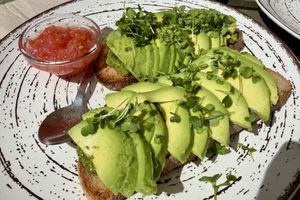 Pesto toastt  at REVIV in Malaga