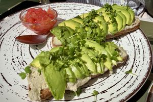 Vegan cheese toast  at REVIV in Malaga