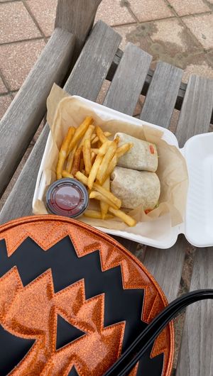 Buffalo Chick’n Wrap 🧡 at Abbey Road in Virginia Beach