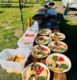 Pizza and Anti Pasti party at De Nieuwe Kantine in Arnhem