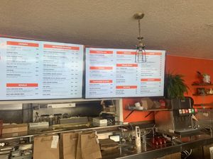 Menu  at Vegan Junk Food in Portland