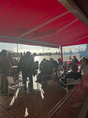 A lovely place to meet up with friends, whatever the weather.  at Ice Cafe in Brighton