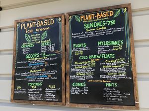 Menu (flavors change regularly )  at Offbeat Creemee in Essex Junction