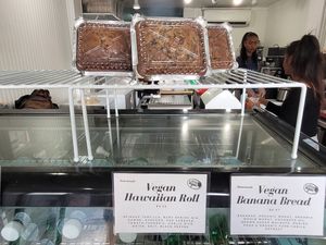 Freshly baked vegan banana bread! at ALO in Honolulu