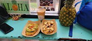 Banana & Avocado toasts at ALO in Honolulu