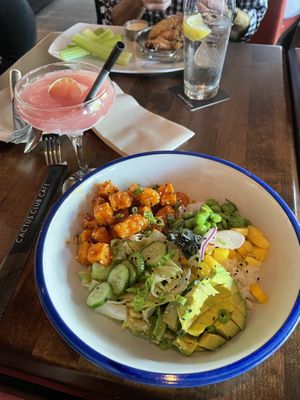 Crispy tofu bowl  at Cactus Club Cafe in Vancouver