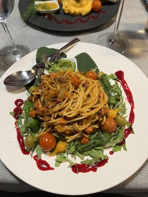 Pasta girasol (loved it)  at Casito Mediterraneo in Gran Canaria