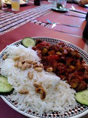 Bamiah, okra stew at Sha'aam in Valkenburg