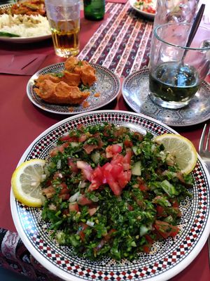 Tabouleh and kibbeh at Sha'aam in Valkenburg