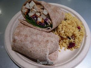 PB&G on a whole wheat wrap! at Grins in Nashville