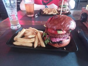 Avocado burger at The Roadhouse in Salou