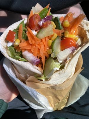 Falafel flatbread wrap  at Cabana - Food Stand in Westward Ho