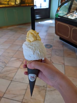 Non-dairy coconut gelato at Anita Gelato - Old San Juan in San Juan