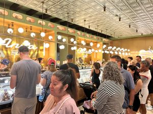 There is a line!   at Anita Gelato - Old San Juan in San Juan