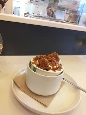 Biscoff tiramisu #Veganuary at Slow Rise Pizza in Lincoln