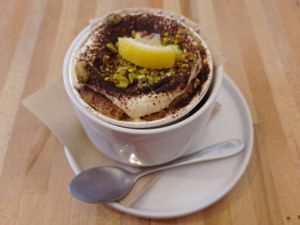 Lemoncello Tiramisu at Slow Rise Pizza in Lincoln