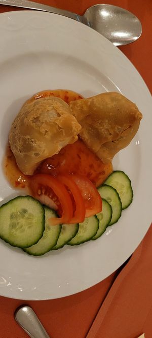 Samosas at Maharadscha in Schweinfurt