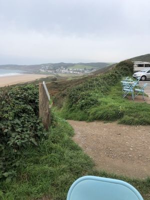 Woolacombe Beach and dunes  at The Porthole in Woolacombe