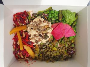 Vegan feast box 😋 at The Porthole in Woolacombe