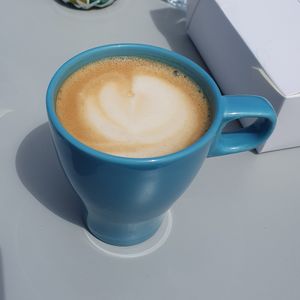 Oat flat white at The Porthole in Woolacombe