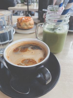 The Green One Smoothie (very tasty!)   at Stir - Chesterton in Cambridge