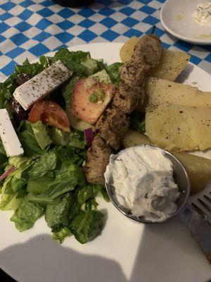 Chicken souvlaki dinner  at Eviva Taverne Grecque in Dollard-des-ormeaux