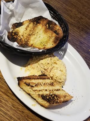 Trempette épicée au féta avec pain de maïs at Eviva Taverne Grecque in Dollard-des-ormeaux