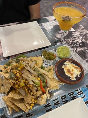 Vegetarian Nachos  at Santa Catrina in Cadiz