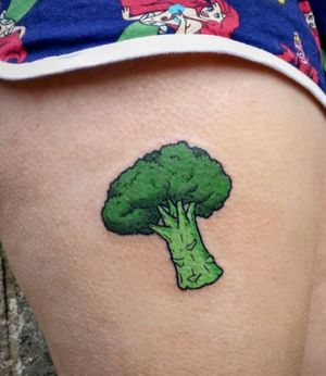 Broccoli tattoo! at SwearJar Tattoos in Farnborough