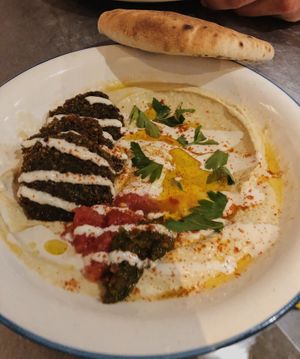 Hummus Falafel- Vegan  at Push Tak in Lisbon