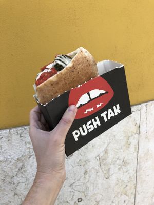 Pita Falafel - Vegan  at Push Tak in Lisbon