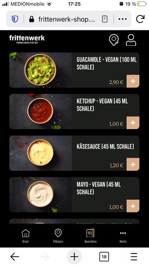 menu at Frittenwerk - Salzstraße in Muenster