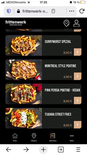 menu at Frittenwerk - Salzstraße in Muenster