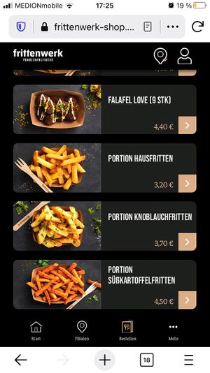 menu at Frittenwerk - Salzstraße in Muenster