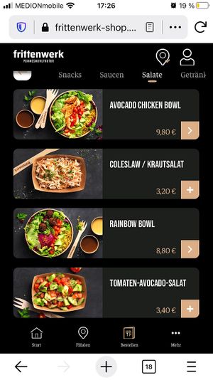 menu at Frittenwerk - Salzstraße in Muenster