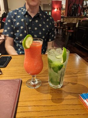 Vegan cocktails at Salsa Tapas & Grill in Southend-on-sea