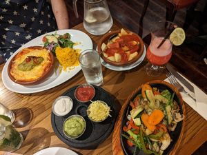 Vegan dishes at Salsa Tapas & Grill in Southend-on-sea