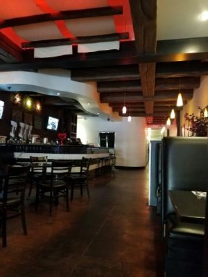 really pretty inside at Mint Downtown Thai in San Diego