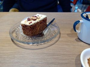 Carrot and orange cake with hazelnuts at De Wit Wasserij in Nijmegen